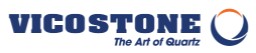 Vicostone logo representing premium engineered quartz surfaces.